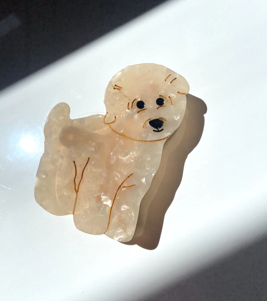 BICHON FRISE DOG HAIR CLIP