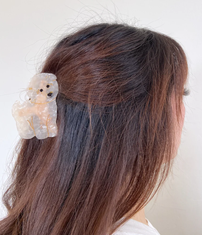 BICHON FRISE DOG HAIR CLIP