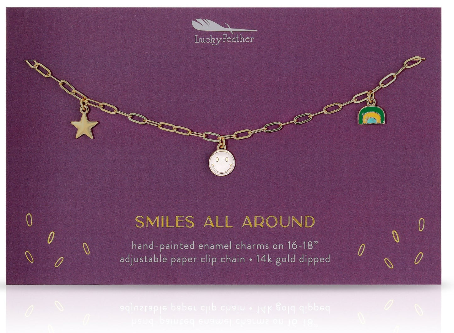 SMILES ALL AROUND NECKLACE