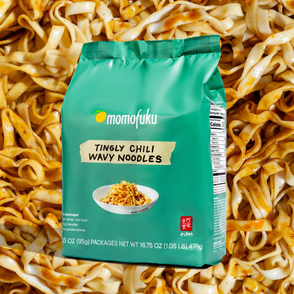 MOMOFUKU'S TINGLY CHILI WAVY NOODLES