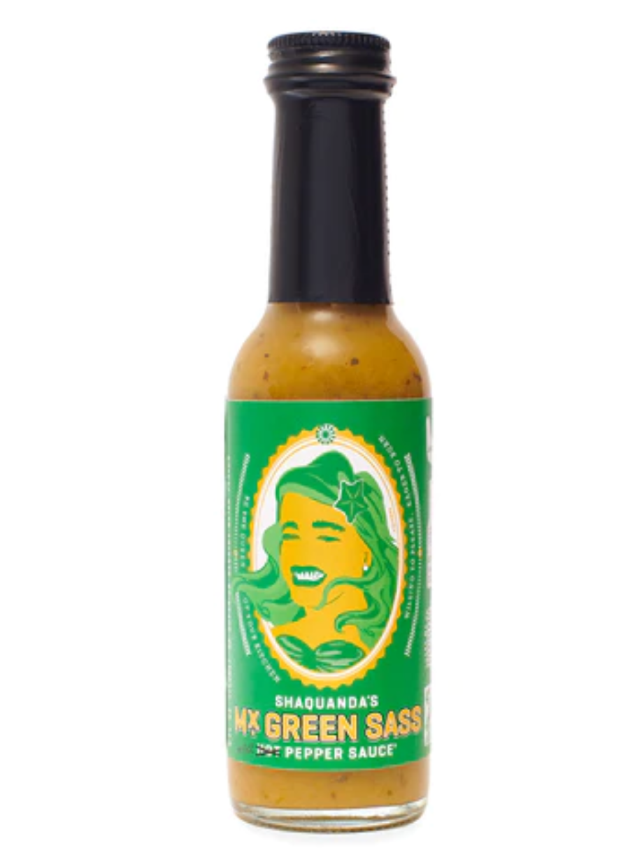 SHAQUANDA'S MX. GREEN SASS MILD PEPPER SAUCE