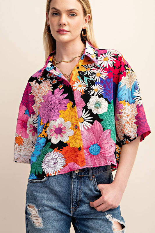 BOLD FLORAL TOP