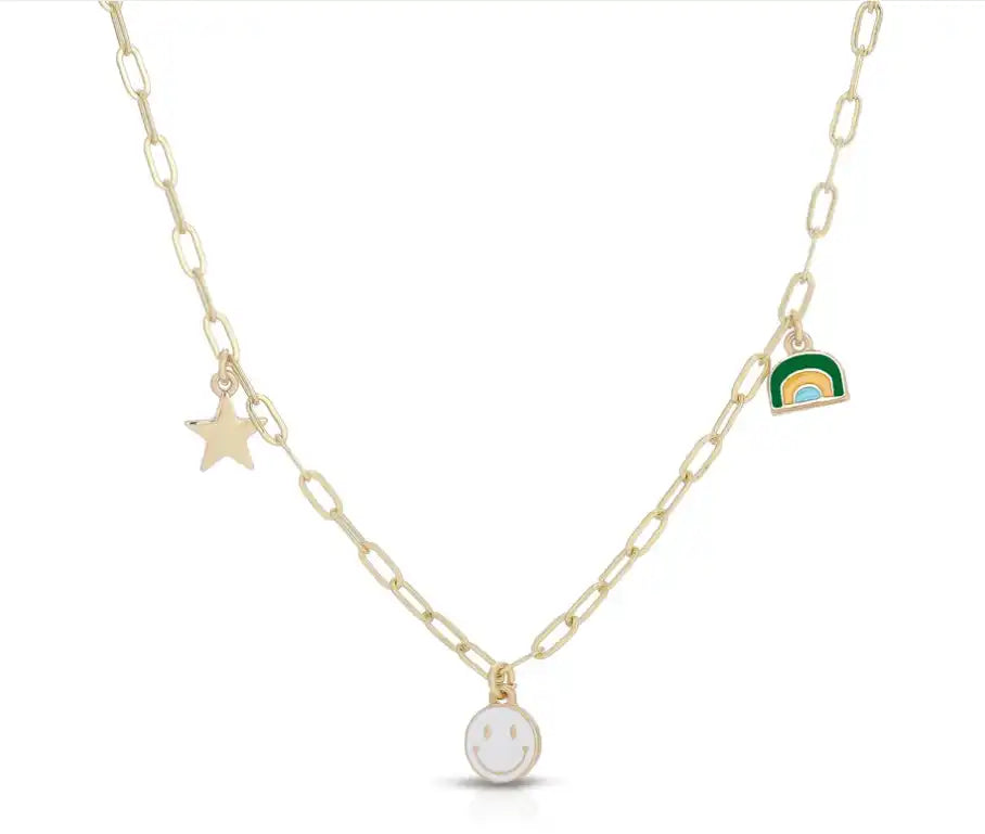 SMILES ALL AROUND NECKLACE
