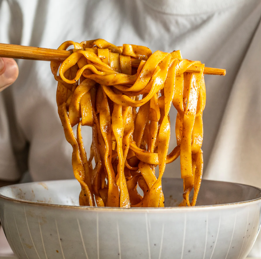 MOMOFUKU'S TINGLY CHILI WAVY NOODLES
