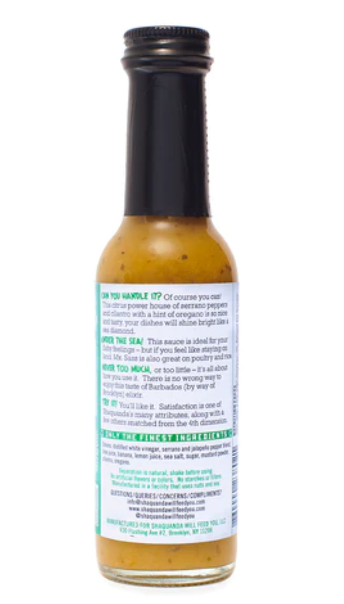 SHAQUANDA'S MX. GREEN SASS MILD PEPPER SAUCE