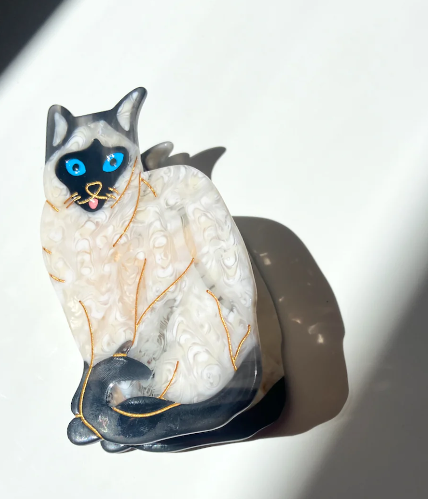 SIAMESE CAT HAIR CLIP