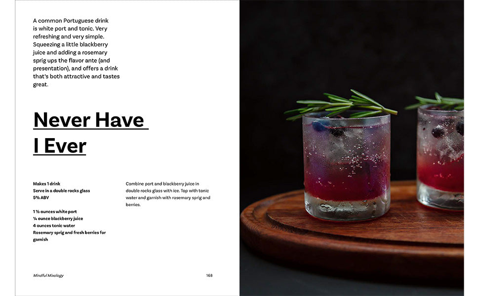 MINDFUL MIXOLOGY: NO-AND LOW-ALCOHOL COCTAILS RECIPE BOOK