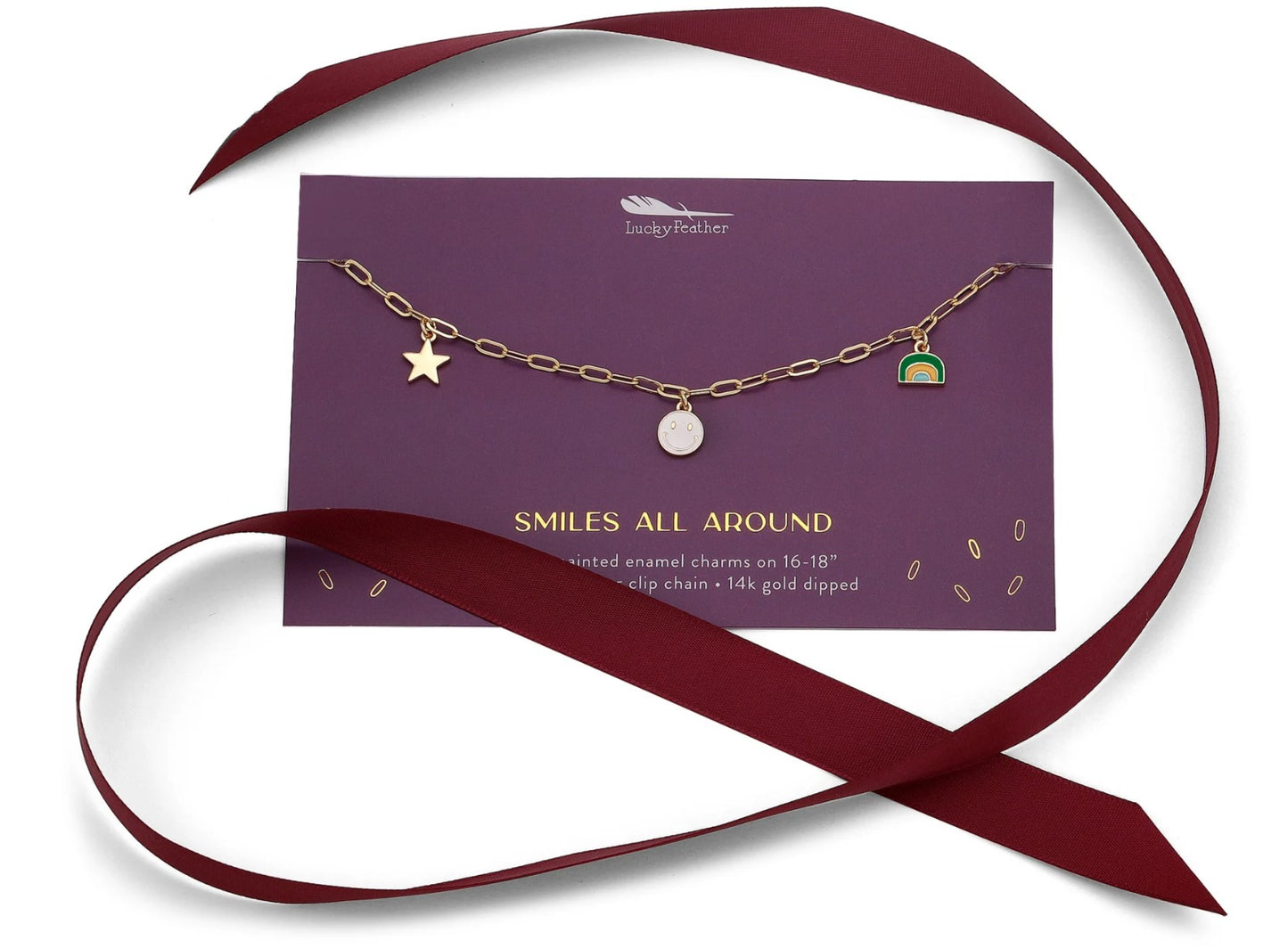 SMILES ALL AROUND NECKLACE