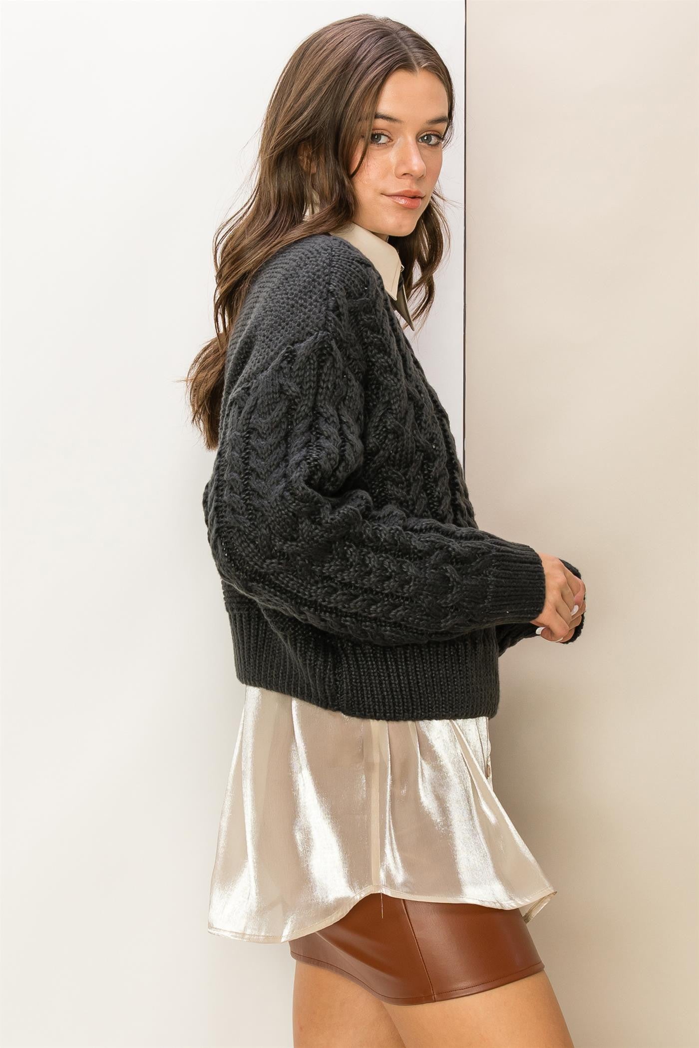 SHAENA SWEATER in GREY