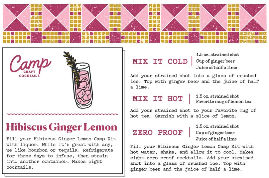 HIBISCUS GINGER LEMON COCKTAIL KIT