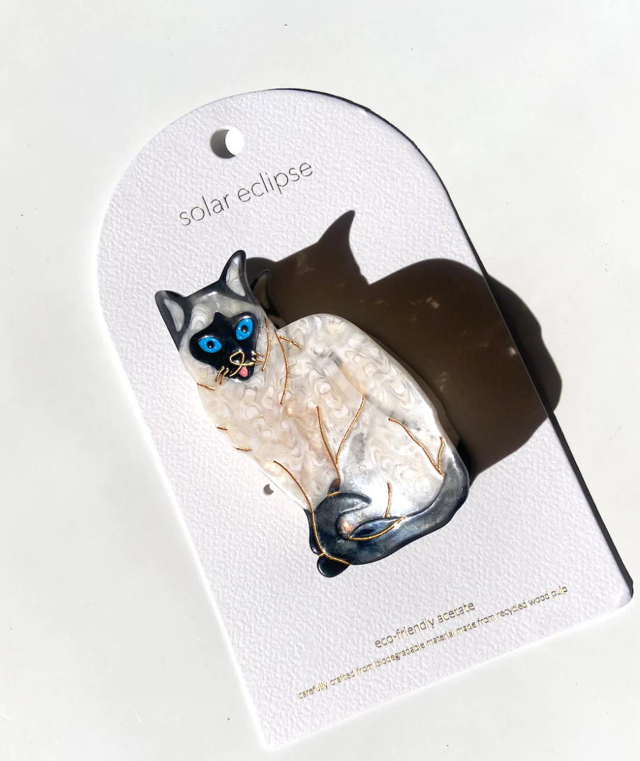 SIAMESE CAT HAIR CLIP