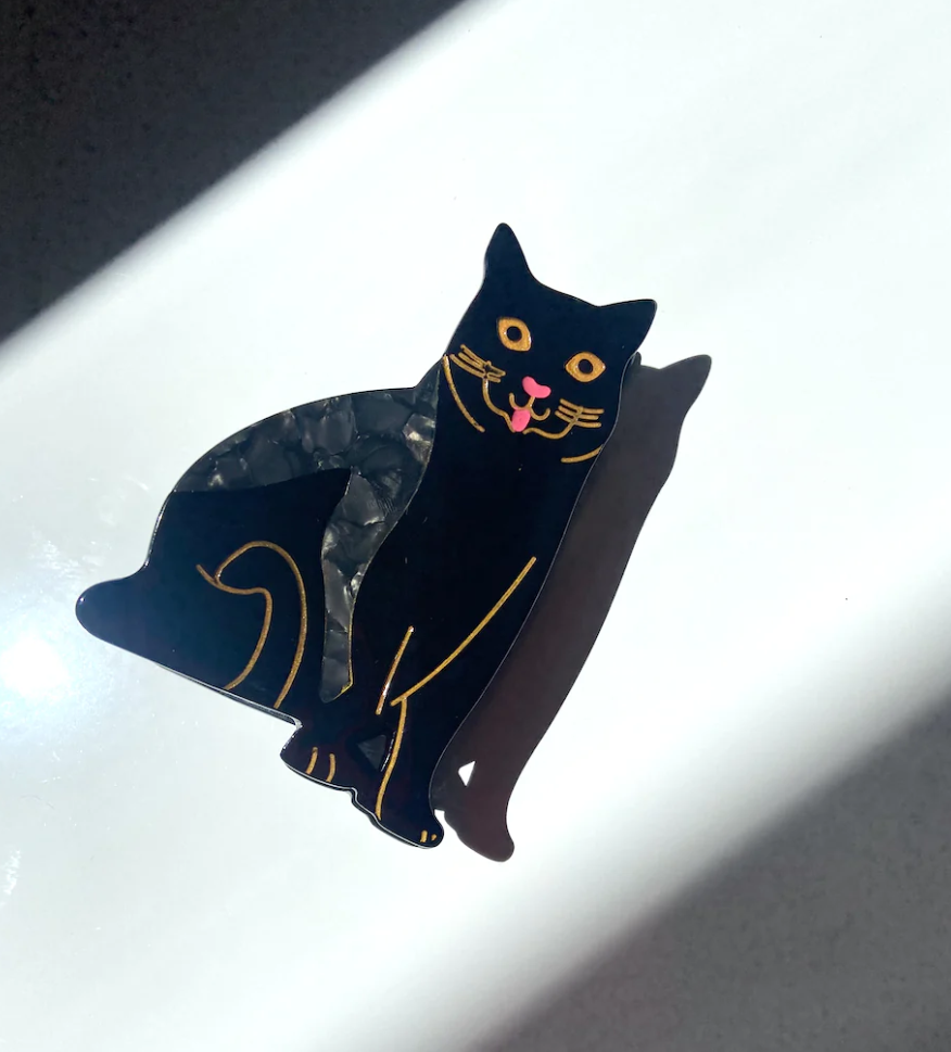 BLACK CAT CLAW HAIR CLIP