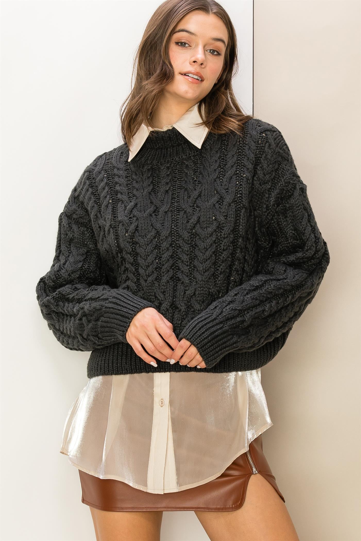 SHAENA SWEATER in GREY