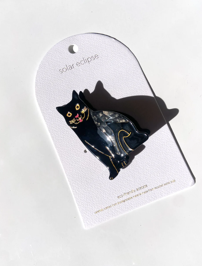 BLACK CAT CLAW HAIR CLIP