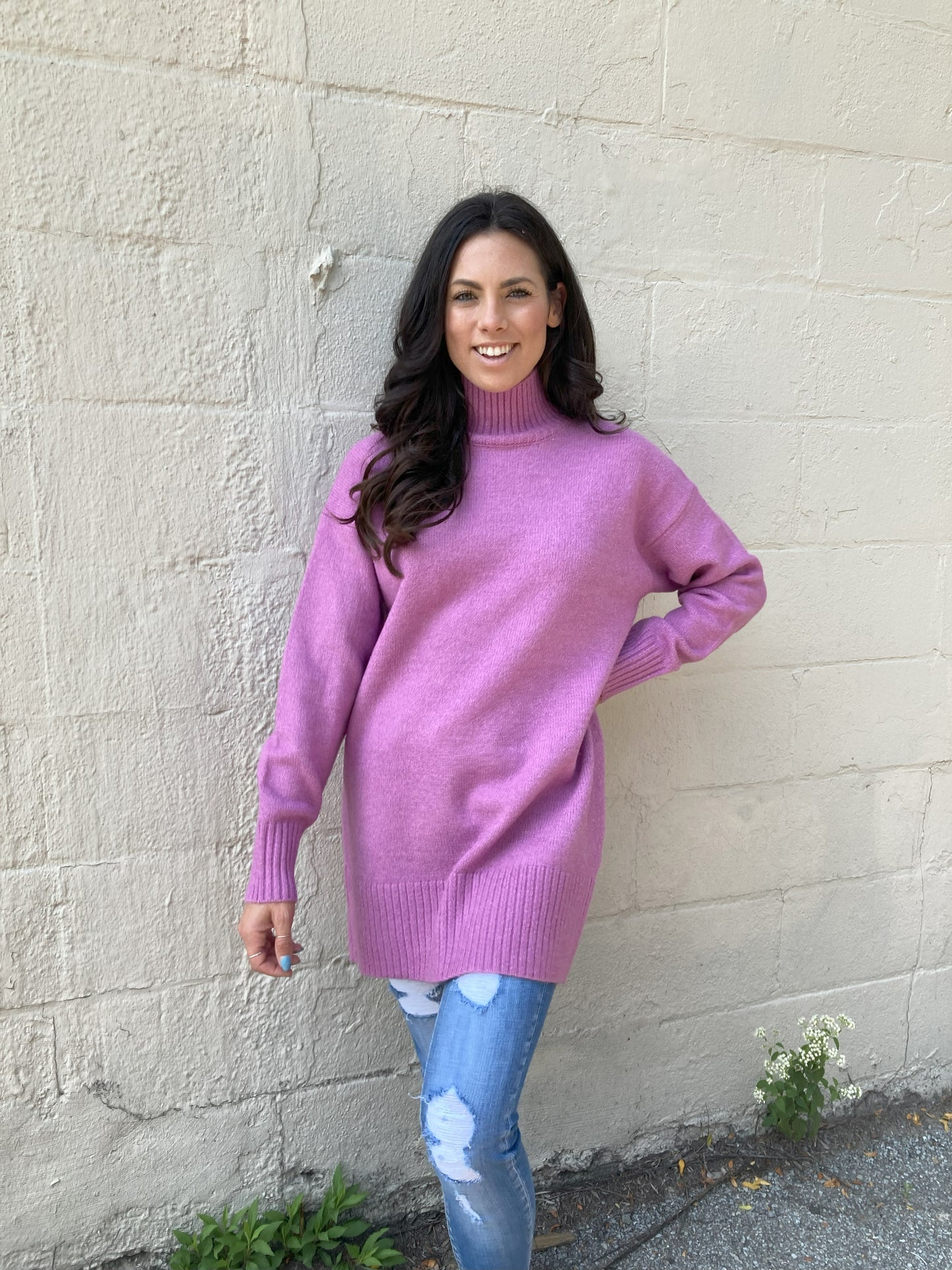 CHASING STARS SWEATER in PURPLE