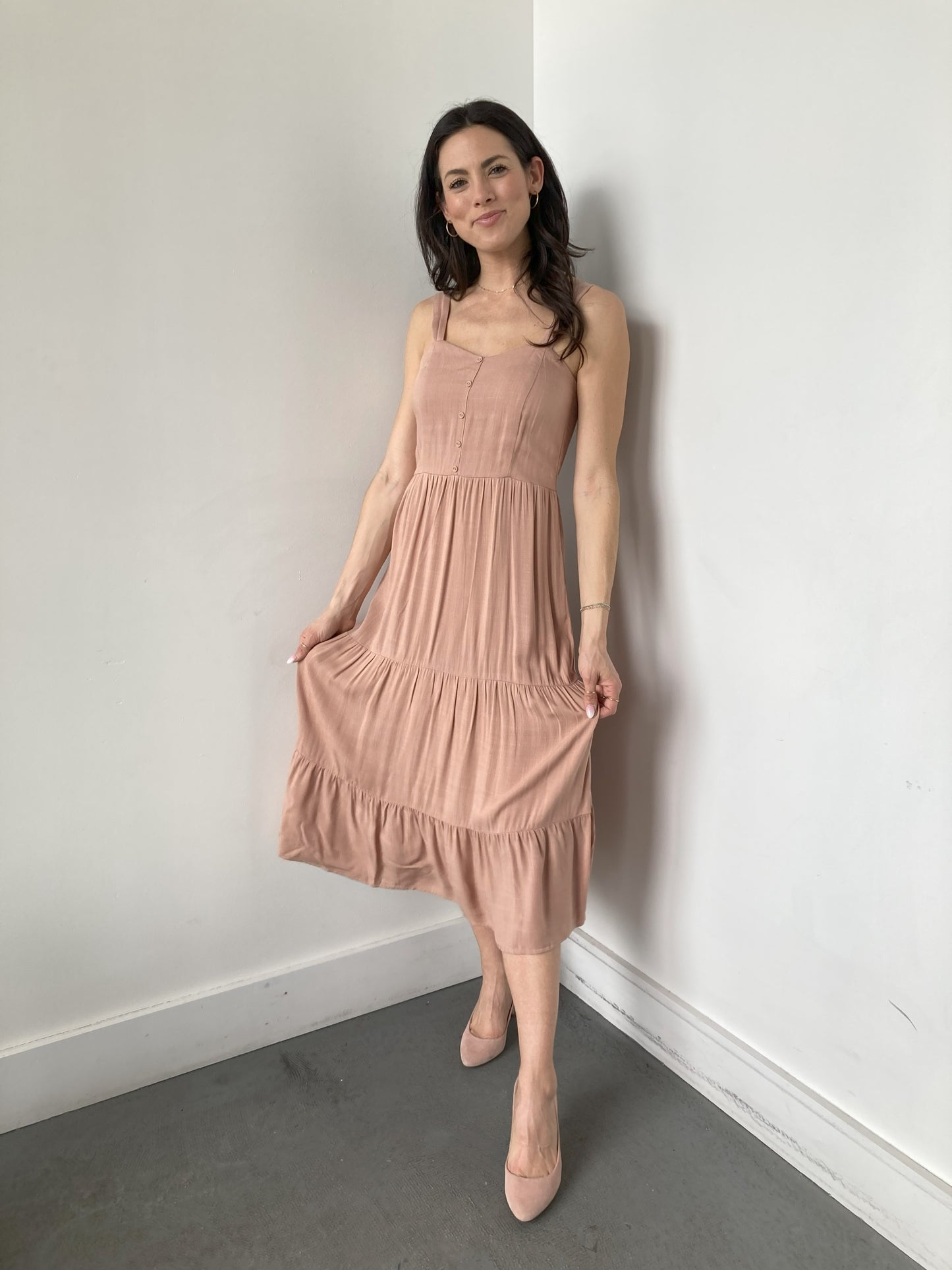 CHARMER DRESS in RUM