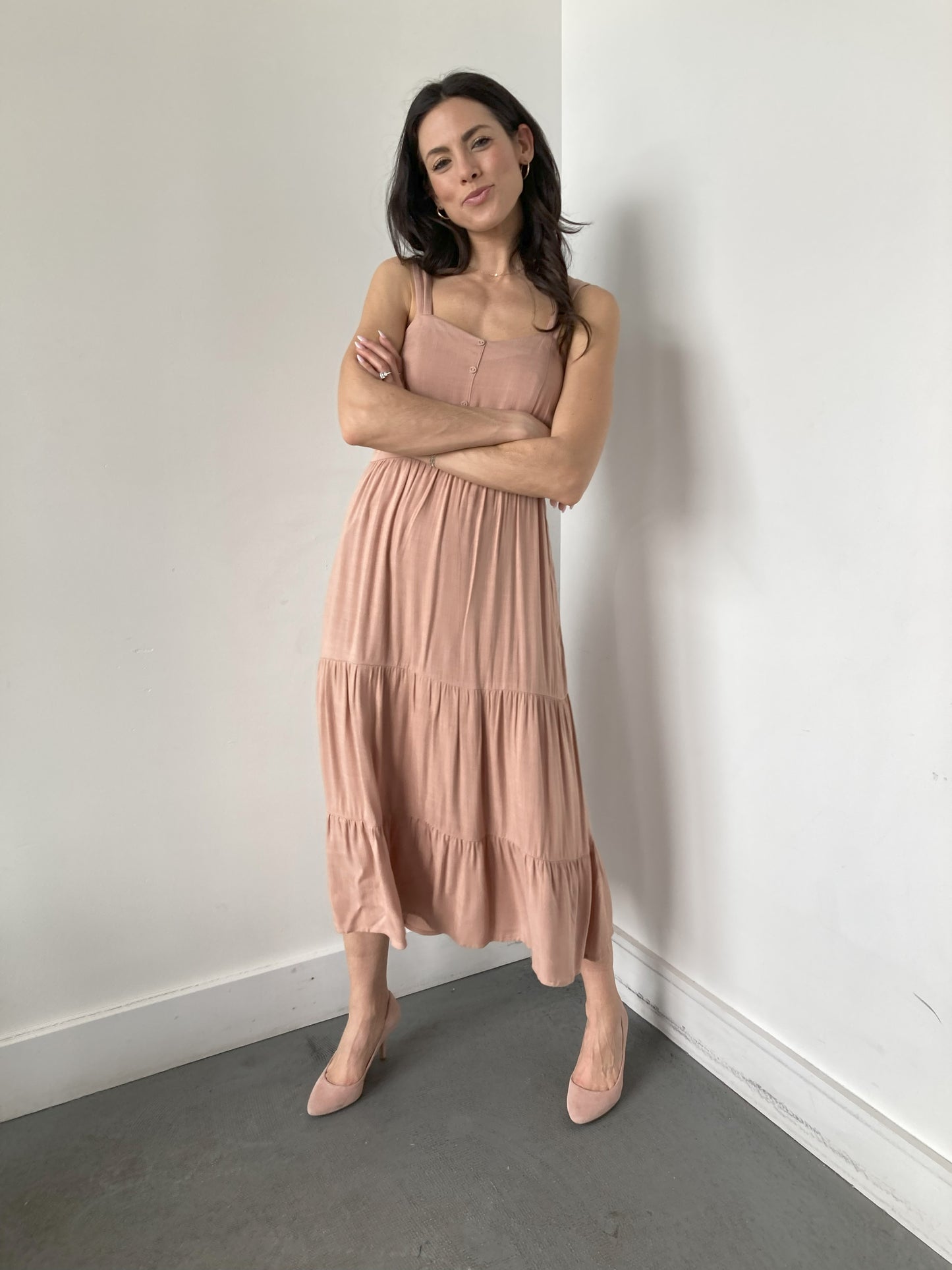 CHARMER DRESS in RUM