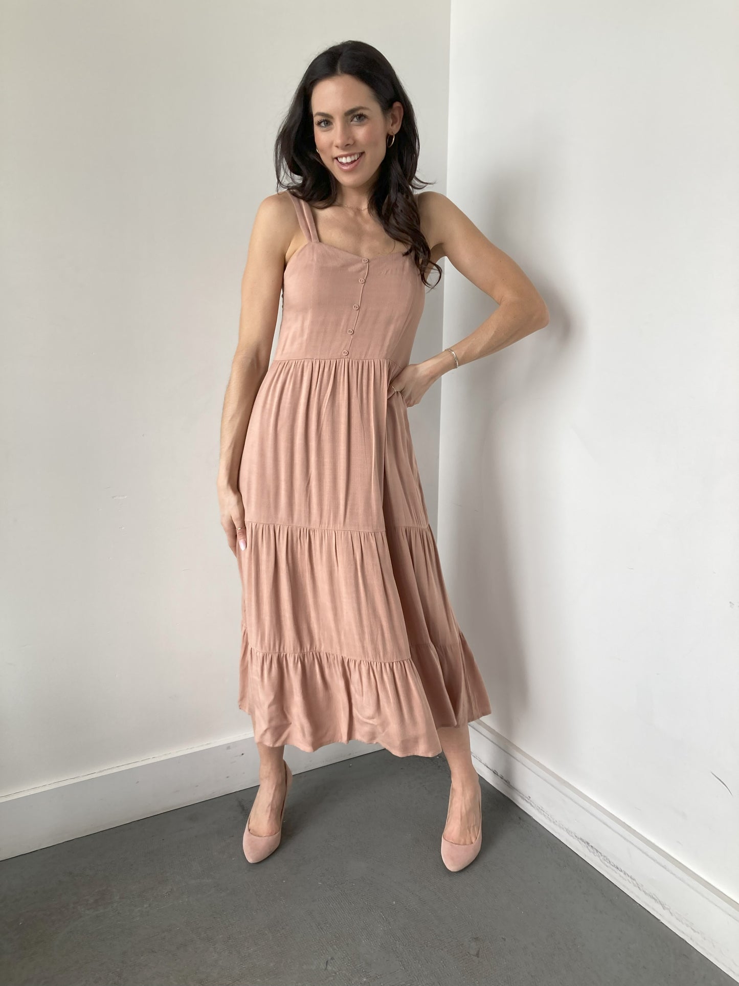 CHARMER DRESS in RUM