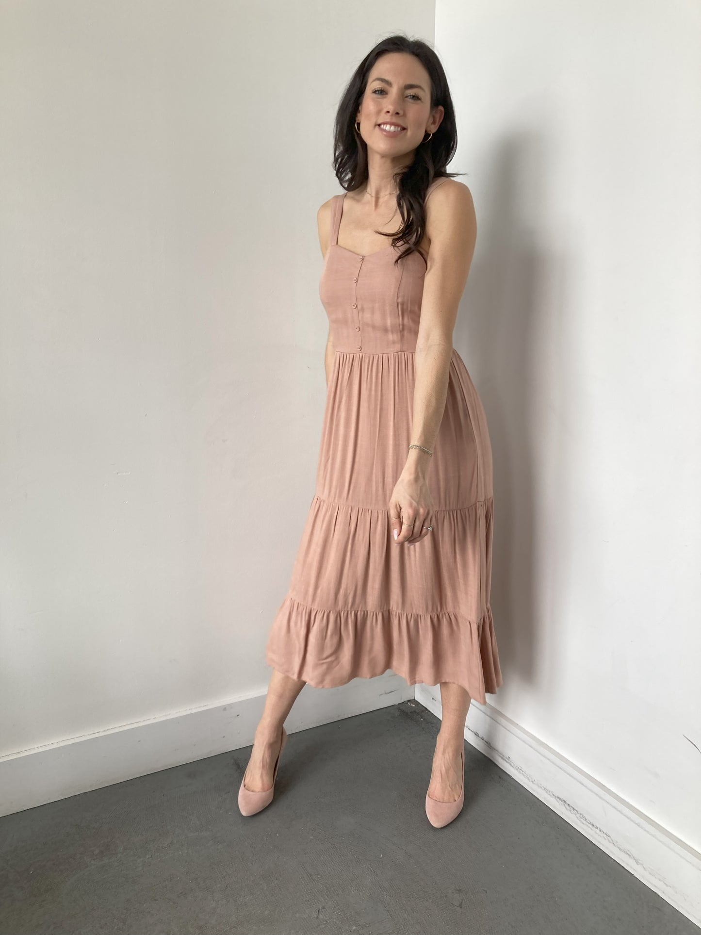CHARMER DRESS in RUM