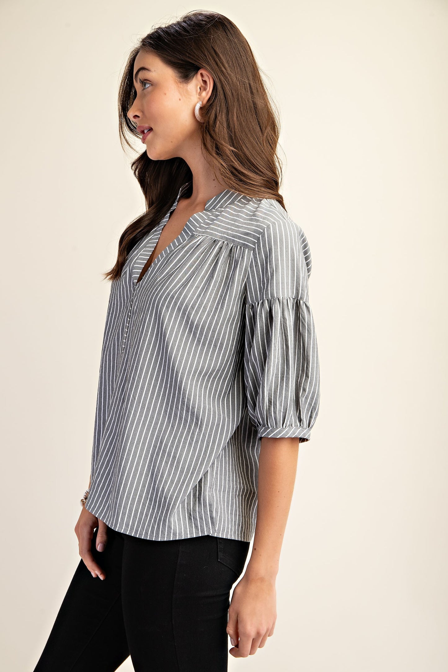 CARINA STRIPED BLOUSE