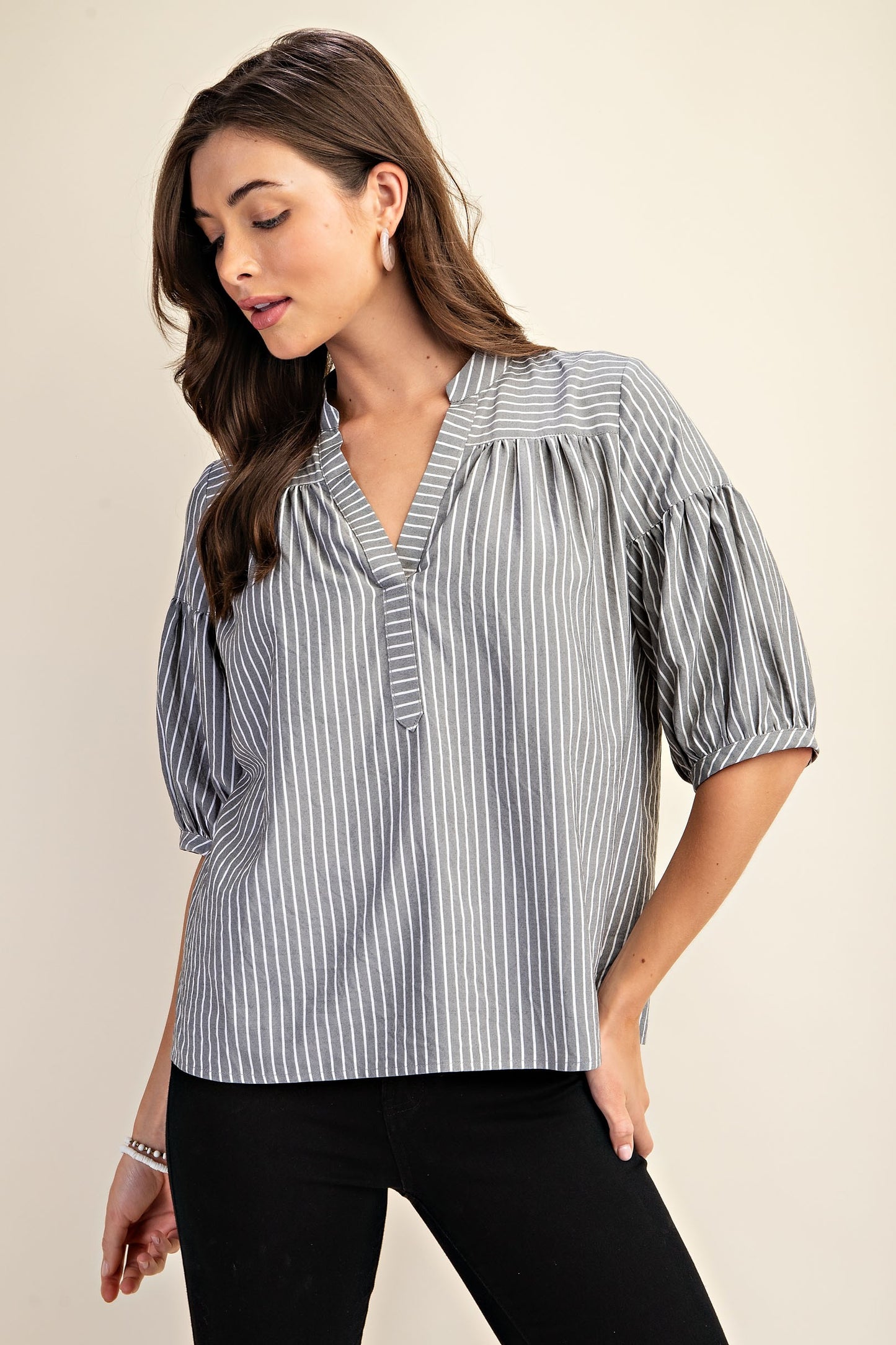 CARINA STRIPED BLOUSE