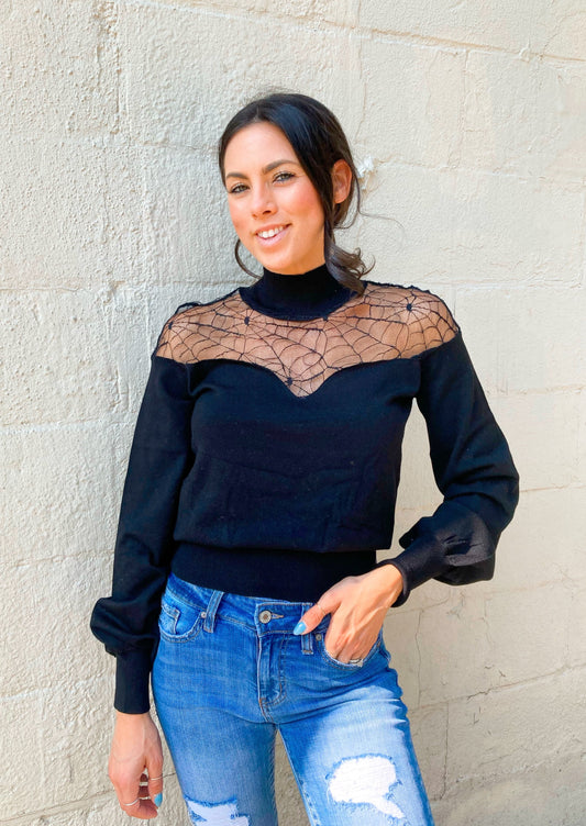 WEB OF CHIC KNIT TOP