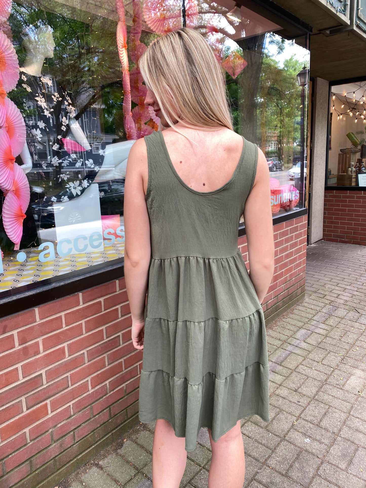 DAYDREAMING DRESS in OLIVE